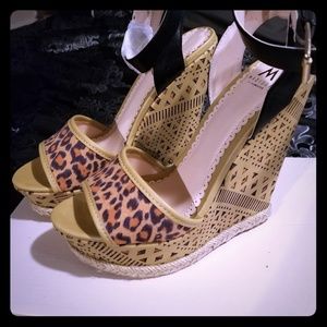 Leopard wedge shoes!
